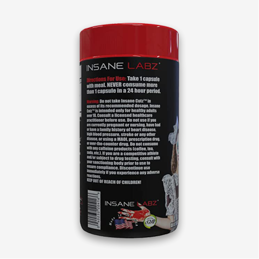 Insane Labz Insane cutz Fat Burner Directions & Descriptions