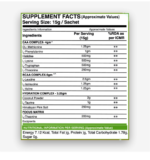 Bigflex EAA Nutritional Information