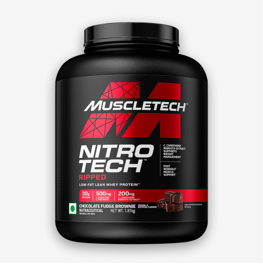 Muscletech Nitrotech Ripped 4Lbs (1.8kg) Chocolate Fudge Brownie