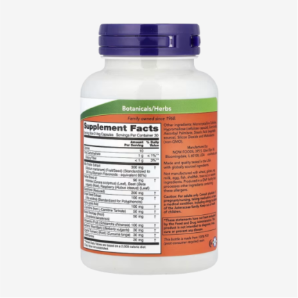 Now Liver Refresh 90 Capsules Supplement Facts