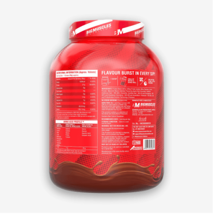Big Muscles Nutrition Nitric Whey Protein 2kg Rich Chocolate Nutritional Facts