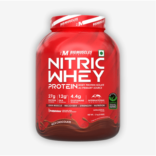 Big Muscles Nutrition Nitric Whey Protein 2kg Rich Chocolate