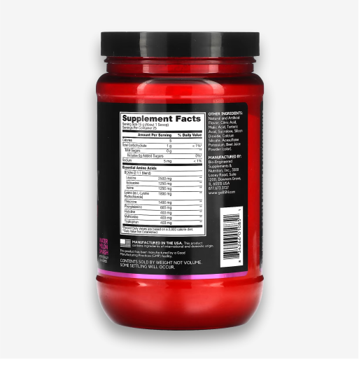 BSN Amino X EAAs Supplement Facts