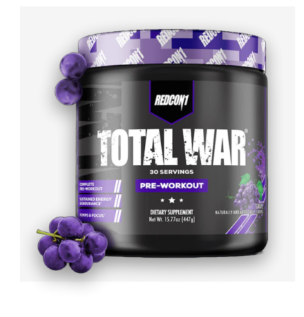 Redcon1 Total War Pre-workout Grape
