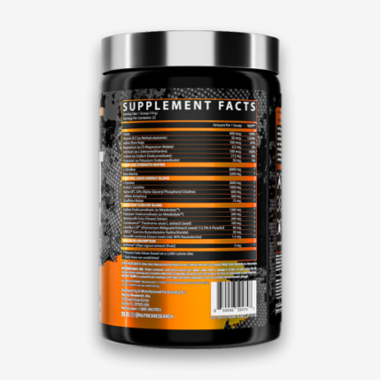 Nutrex OutLift Burn Supplement Facts