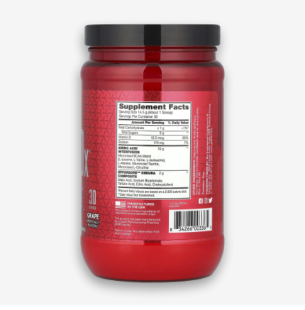 BSN Amino X 30 servings Supplement Facts