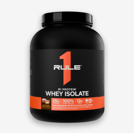 Rule 1 R1 Whey Protein Isolate & Hydrolyzed 5Lb Chocolate Peanut Butter