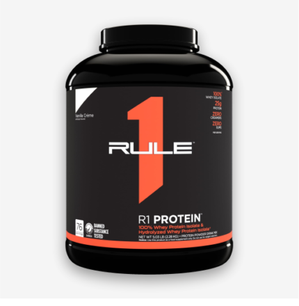 Rule 1 R1 Whey Protein Isolate & Hydrolyzed 5Lb Vanilla