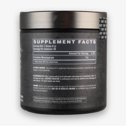 Nutrex Creatine Monohydrate Supplement Facts