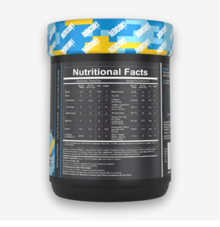 Redcon1 Total War Pre workout 60 Servings Nutritional Facts