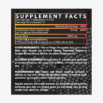 Nutrex L-Carnitine Liquid 3000mg Supplement Facts