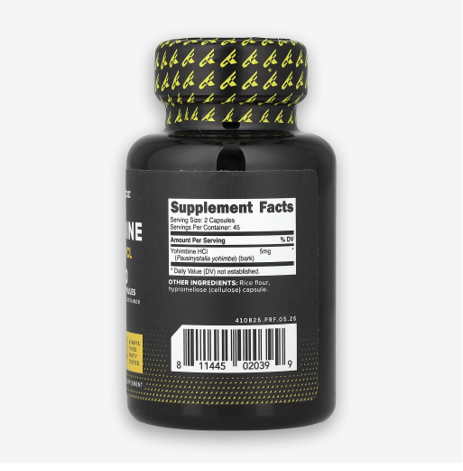 PrimaForce Yohimbine 90 Capsules 2.5mg Supplement Facts
