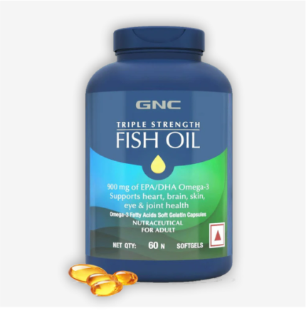 GNC Triple Strength Fish Oil 60 Softgels