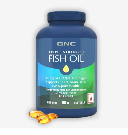 GNC Triple Strength Fish Oil 60 Softgels